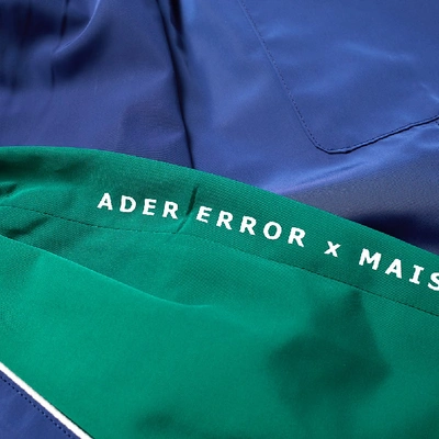 Shop Maison Kitsuné X Ader Error Line Track Trouser In Blue