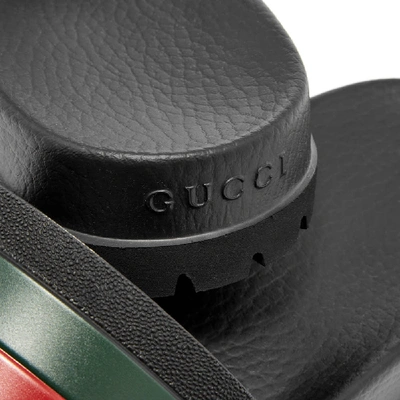 Shop Gucci Pursuit Trek Slide In Black