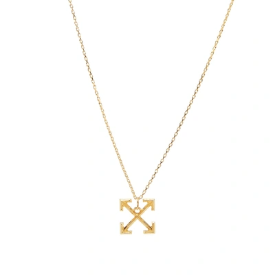 Shop Off-white Arrows Necklace In Gold