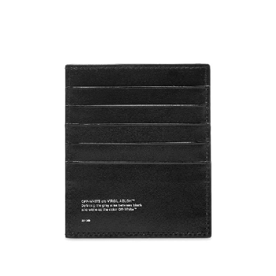 Shop Off-white "logo" Card Holder In Black