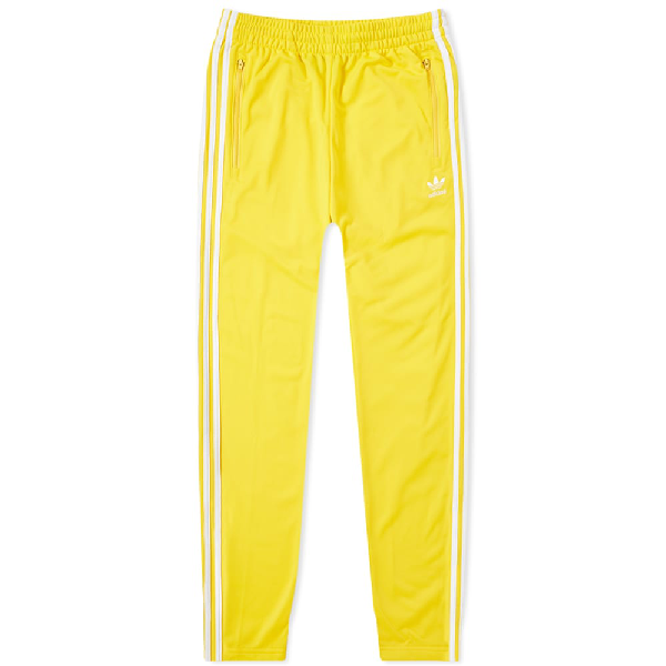 yellow adidas pants