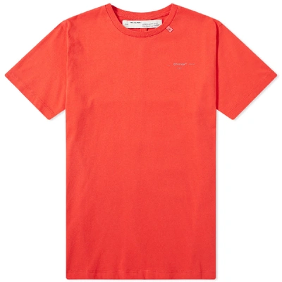 Shop Off-white Unfinished 3m Arrows Slim Tee In Red