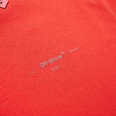 Shop Off-white Unfinished 3m Arrows Slim Tee In Red