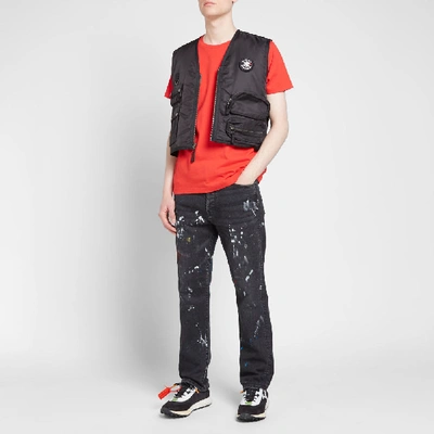 Shop Off-white Unfinished 3m Arrows Slim Tee In Red