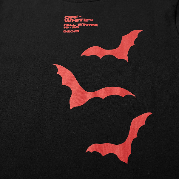 Off-white Men's Bats Graphic Slim T-shirt In Black | ModeSens