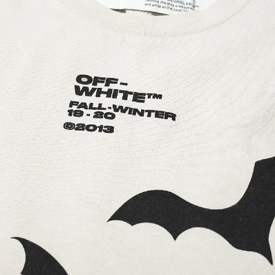 Shop Off-white Bats Print Slim Tee In Neutrals