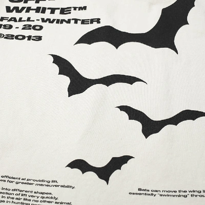 Shop Off-white Bats Print Slim Tee In Neutrals