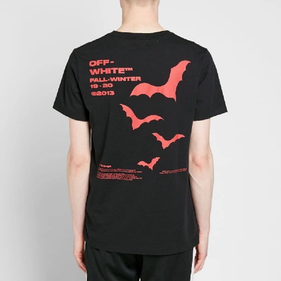 Shop Off-white Bats Print Slim Tee In Black