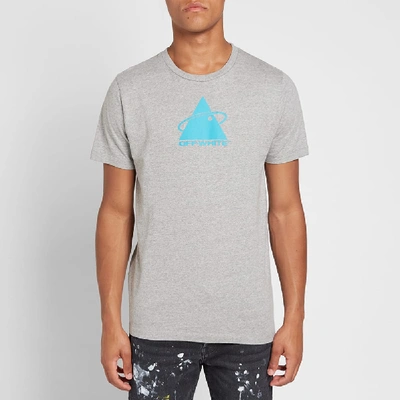 Shop Off-white Triangle Planet Print Tee In Grey