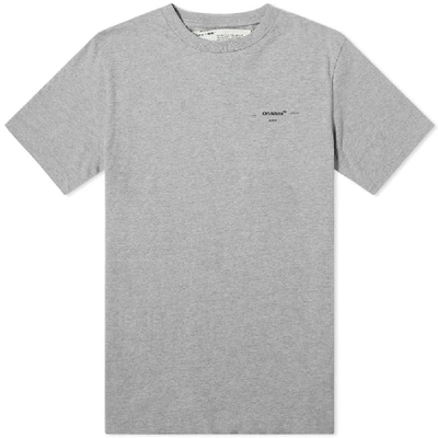 Shop Off-white "logo" Slim Tee In Grey