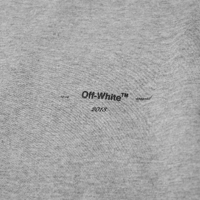 Shop Off-white "logo" Slim Tee In Grey