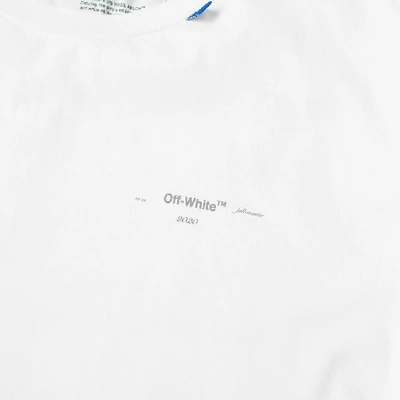 Shop Off-white Long Sleeve Diagonal Layered 3m Unfinished Tee