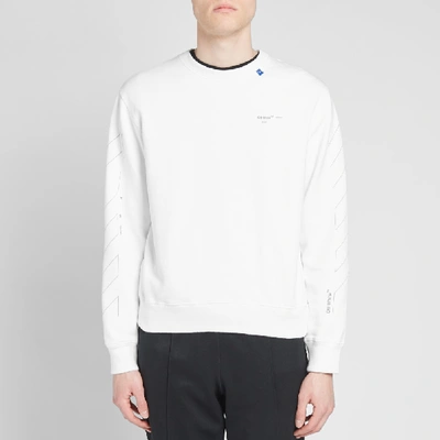 Shop Off-white Unfinished 3m Arrow Crew Sweat