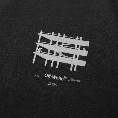 Shop Off-white Diagonal Sleeve Industrial Crew Sweat In Black