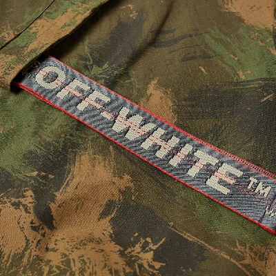 Shop Off-white Paintbrush Field Jacket In Green