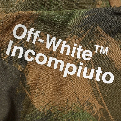 Shop Off-white Paintbrush Field Jacket In Green