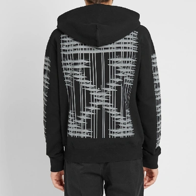 Shop Off-white Diagonal Sleeve Industrial Arrows Zip Hoody In Black