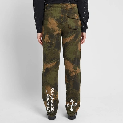 Shop Off-white Paintbrush Sweat Pant In Green