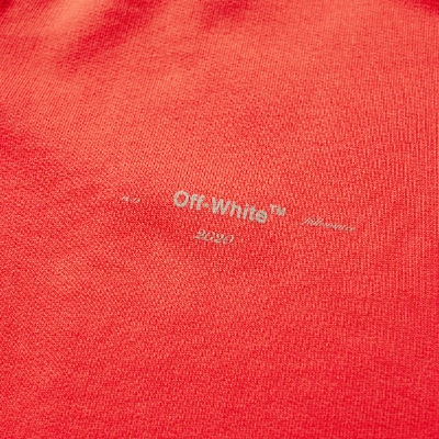 Shop Off-white Unfinished 3m Sweat Short In Red