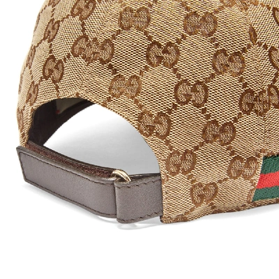 Shop Gucci Gg Jacquard Baseball Cap In Brown