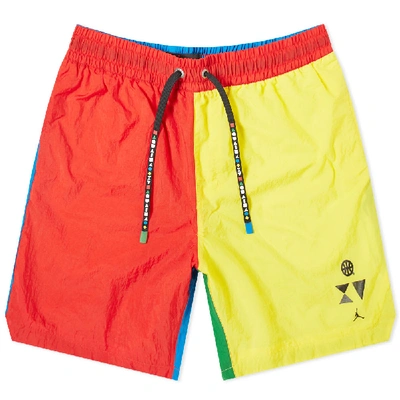 Shop Nike Air Jordan Q54 Shorts In Multi