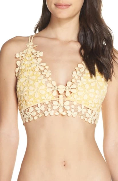 Shop Free People Intimately Fp Miss Dazie Bralette In Yellow