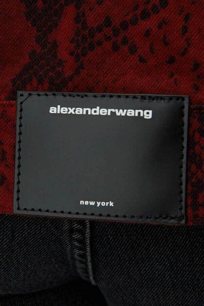 Shop Alexander Wang Game Jacket In Red Snake
