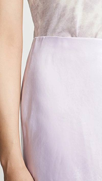 Shop Vince Slip Skirt In Pale Iris