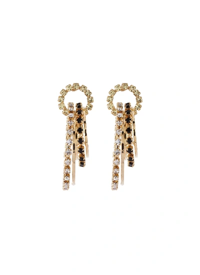 Shop Rosantica 'rock' Glass Crystal Hoop Drop Earrings