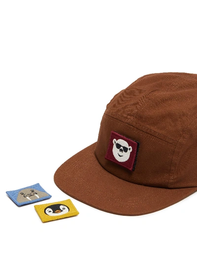 Shop Acne Studios Animal Face Patch Cap In Cinnamon Brown