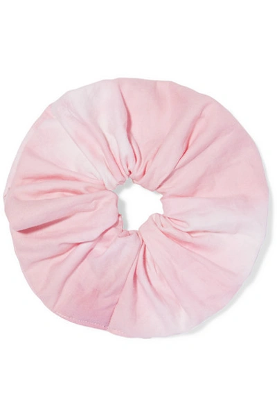 Shop Jennifer Behr Tie-dyed Silk Hair Tie In Pink