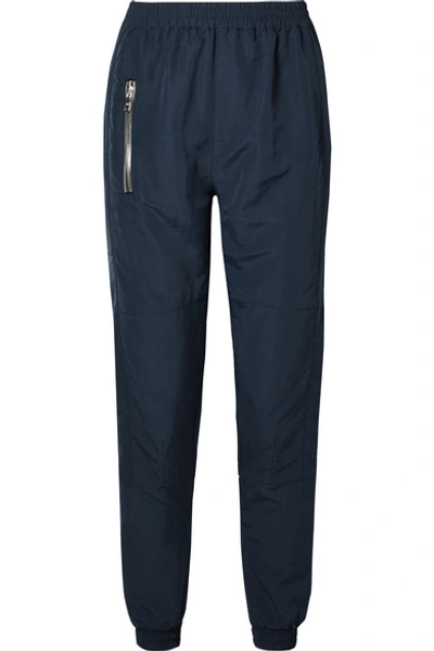 Shop Rta Finn Shell Track Pants In Navy