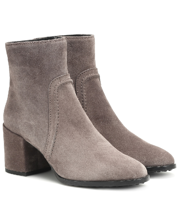 tod's suede ankle boots