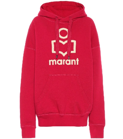 Shop Isabel Marant Étoile Mansel Oversized Cotton-blend Hoodie In Pink