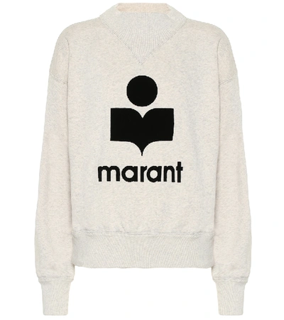 Shop Isabel Marant Étoile Moby Cotton-blend Sweatshirt In Grey
