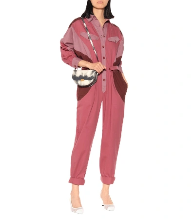 Shop Isabel Marant Étoile Guan Cotton Jumpsuit In Pink