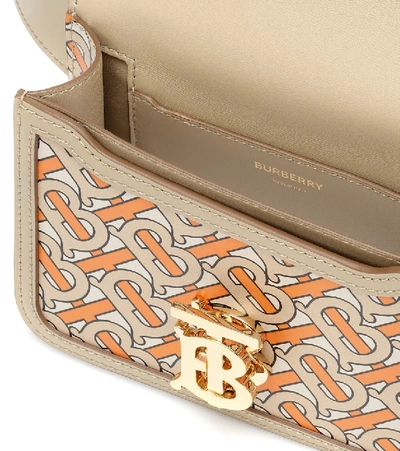 Shop Burberry Tb Leather Belt Bag In Multicoloured