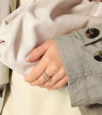 Spinelli Kilcollin Sonny Mx 18kt White, Yellow And Rose Gold Diamond Ring In Gold