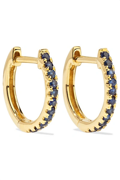 Shop Anita Ko Huggies 18-karat Gold Sapphire Earrings