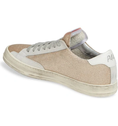 Shop P448 John Sneaker In Platinum Glitter