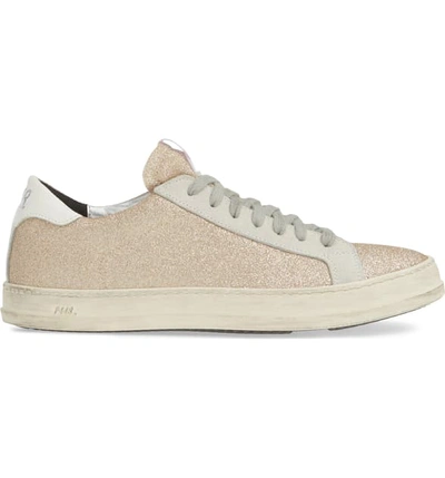 Shop P448 John Sneaker In Platinum Glitter