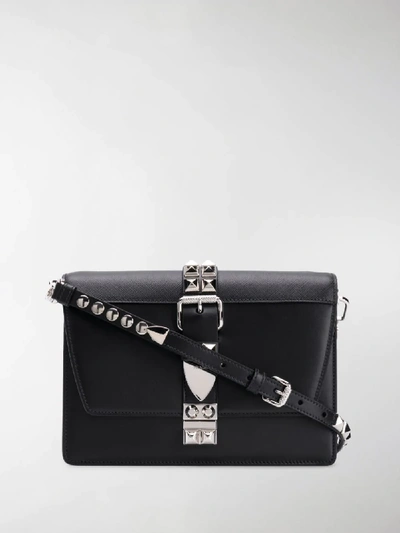 Shop Prada Elektra Shoulder Bag In Black