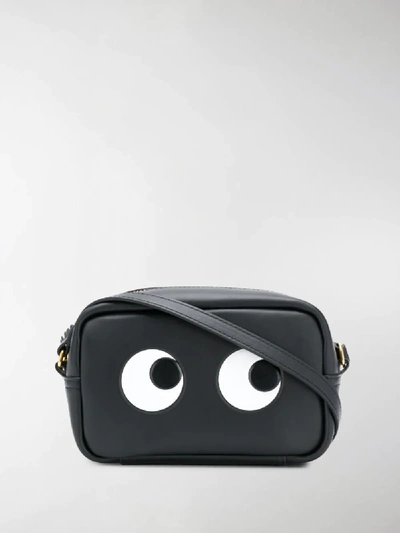 Shop Anya Hindmarch Eyes Crossbody Bag In Black