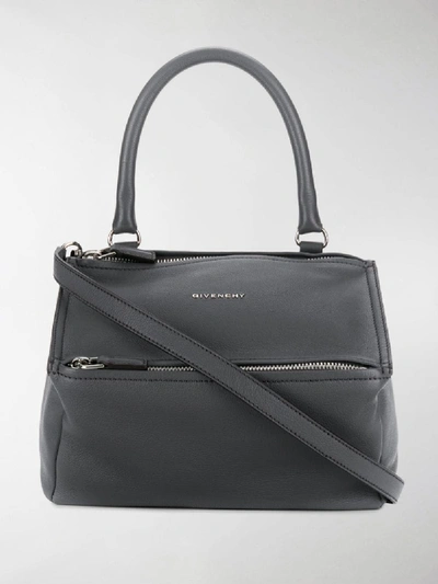 Shop Givenchy Pandora Bag In Grey