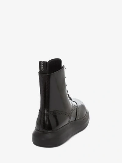 Shop Alexander Mcqueen Hybrid Lace-up Boot In Black