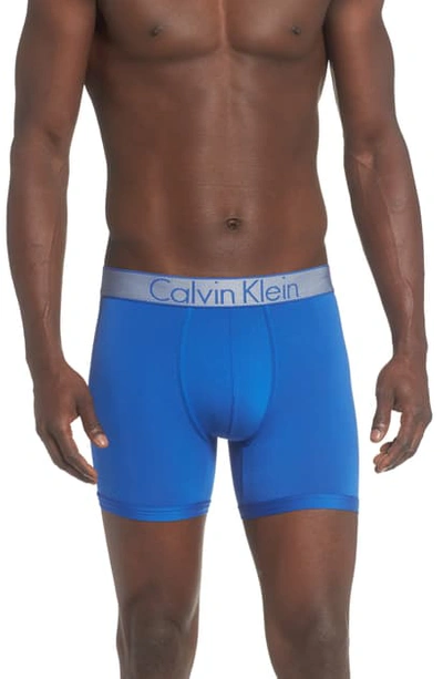 Shop Calvin Klein Customized Stretch Boxer Briefs In Electra