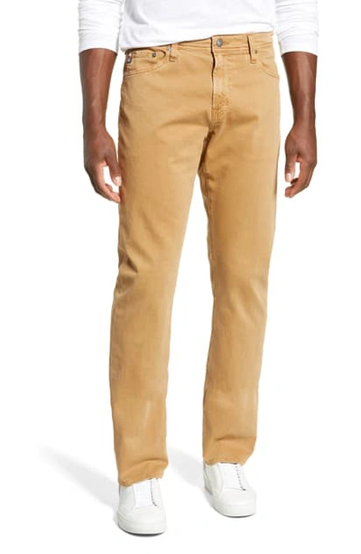 Shop Ag Everett Sud Slim Straight Fit Pants In Sulfur Tawny Um