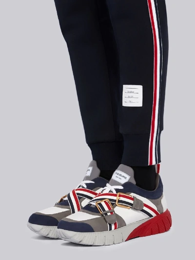 THOM BROWNE SIDE-STRIPE TRACK PANTS