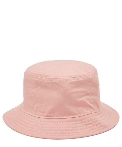 Shop Acne Studios Buk Face Co Tw Bucket Hat In Blush Pink
