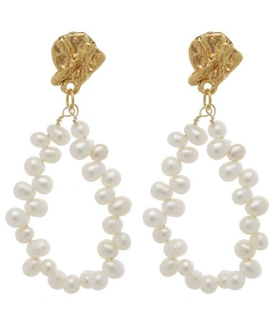 Shop Alighieri Gold-plated Apollo's Story Pearl Drop Earrings